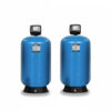 Blue FRP Multi-Media Water Filtration Tank with Digital Control Valve