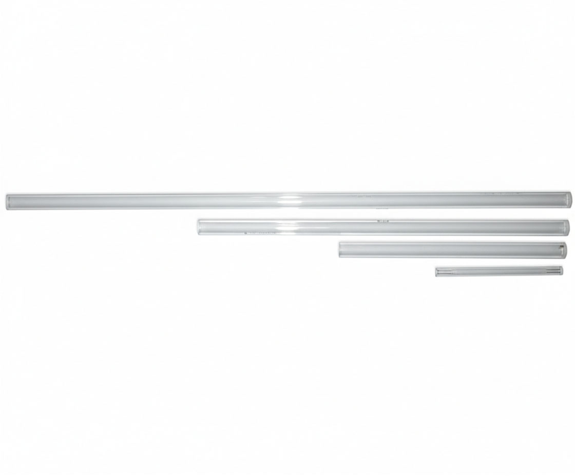 UV Sleeves Clear Quartz UV Sleeves in various lengths for water purification systems.